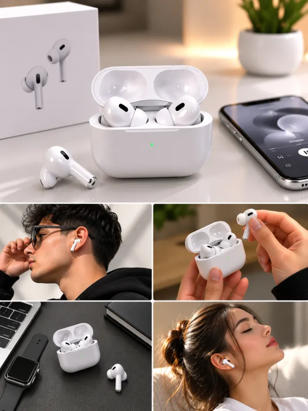 سماعة AirPods Pro ماستر كوالتي (جودة عالية ضمان سنة)