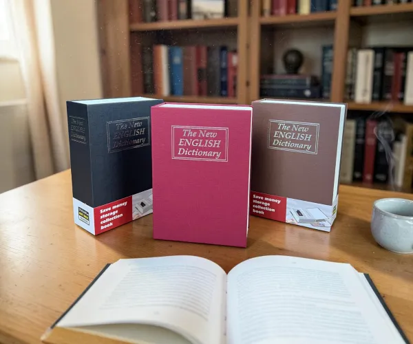 قاصة التمويه السرية على شكل كتاب